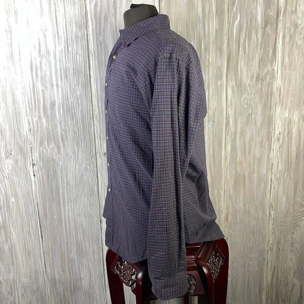 Polo Ralph Lauren Plaid Button Down Shirt Men's Long Sleeve Casual Classic Fit